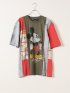 Tシャツ メンズ 半袖 大きいサイズ 綿 コットン クルーネック ミッキー デシグアル/Desigual