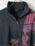 トレーナー メンズ 長袖 大きいサイズ スエット 綿 コットン ハーフジップ ハイネック ミッキー デシグアル/Desigual