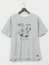 【大きいサイズ】エスパスヴェール/ESPACE VERT 綿天竺 ペンギン クルーネック半袖Ｔシャツ