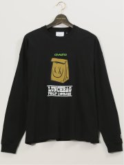 【大きいサイズ】フィリップ・ランバン/PHILIP LUMBANG 綿100% プリント クルー長袖Tシャツ