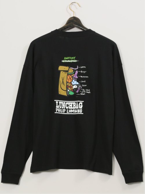 【大きいサイズ】フィリップ・ランバン/PHILIP LUMBANG 綿100% プリント クルー長袖Tシャツ