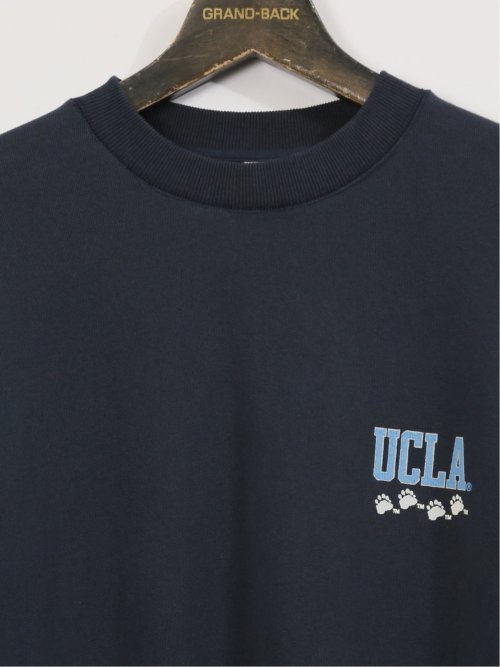 【大きいサイズ】ナツメグ/NUTMEG×UCLA 綿100% スエット プリントトレーナー
