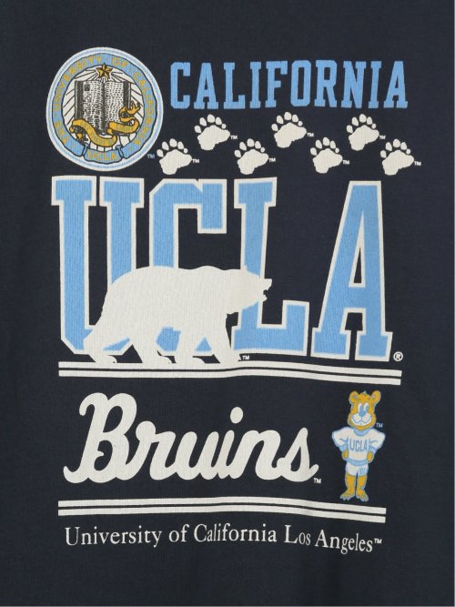 【大きいサイズ】ナツメグ/NUTMEG×UCLA 綿100% スエット プリントトレーナー