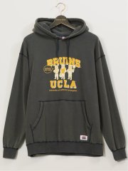 【大きいサイズ】ナツメグ/NUTMEG×UCLA 綿100% スエット プリントプルパーカー