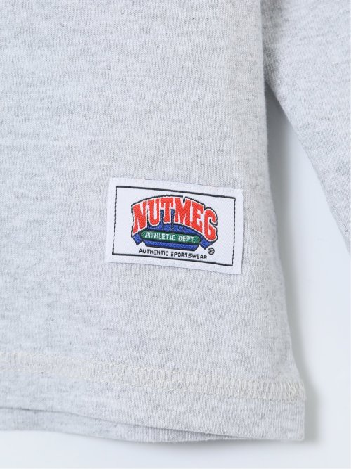 【大きいサイズ】ナツメグ/NUTMEG×CORNELL 綿100% プリントクルー長袖Ｔシャツ