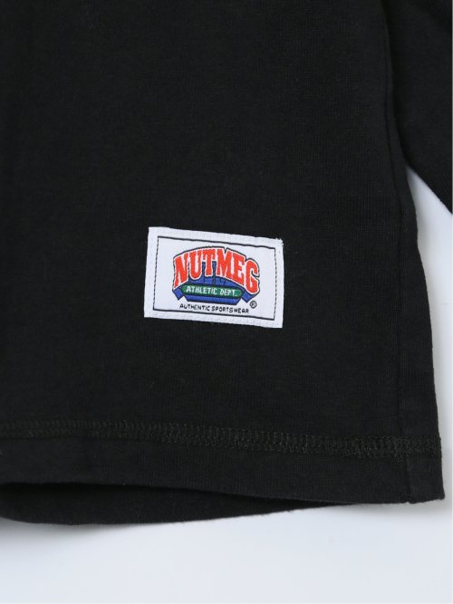 【大きいサイズ】ナツメグ/NUTMEG×CORNELL 綿100% プリントクルー長袖Ｔシャツ