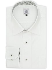 【大きいサイズ】ファットゥーラ/FATTURA 日本製 綿100% セミワイドカラー長袖シャツ