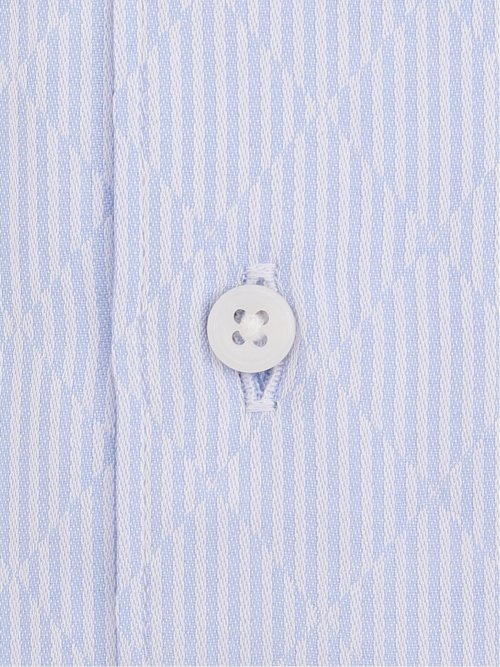 【大きいサイズ】ファットゥーラ/FATTURA 日本製 綿100% セミワイドカラー長袖シャツ