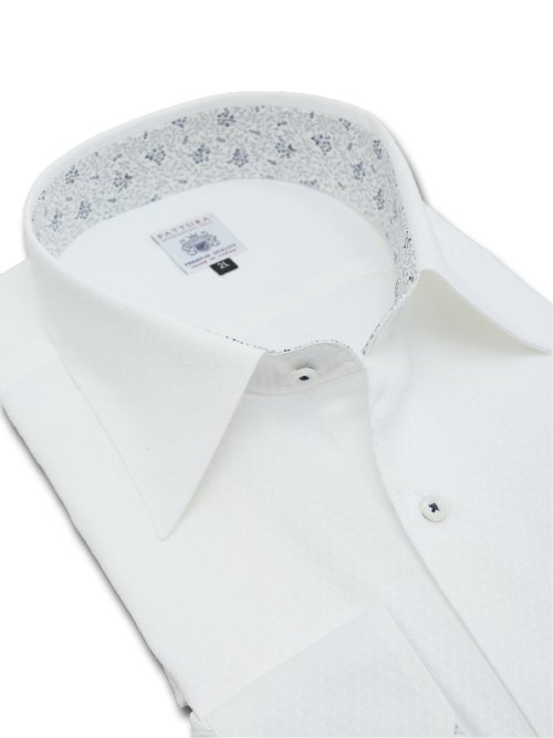 【大きいサイズ】ファットゥーラ/FATTURA 日本製 綿100% ワイドカラー長袖シャツ