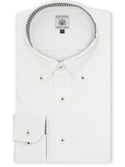 【大きいサイズ】ファットゥーラ/FATTURA 日本製 綿100% ボタンダウン長袖シャツ