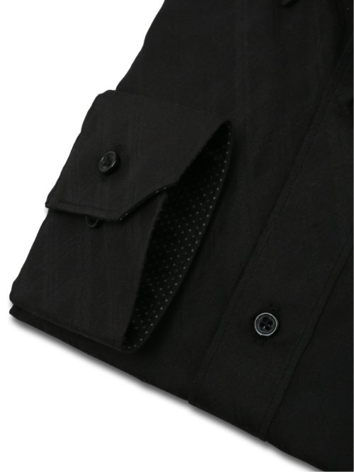 【大きいサイズ】ファットゥーラ/FATTURA 日本製 綿100% ボタンダウン長袖シャツ