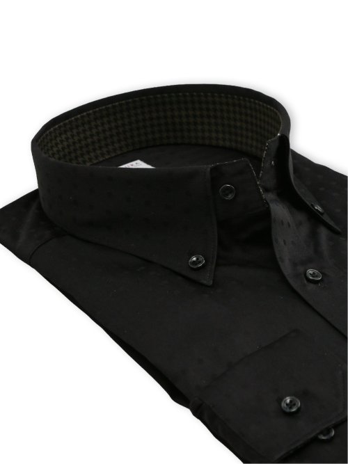 【大きいサイズ】ファットゥーラ/FATTURA 日本製 綿100% ボタンダウン長袖シャツ