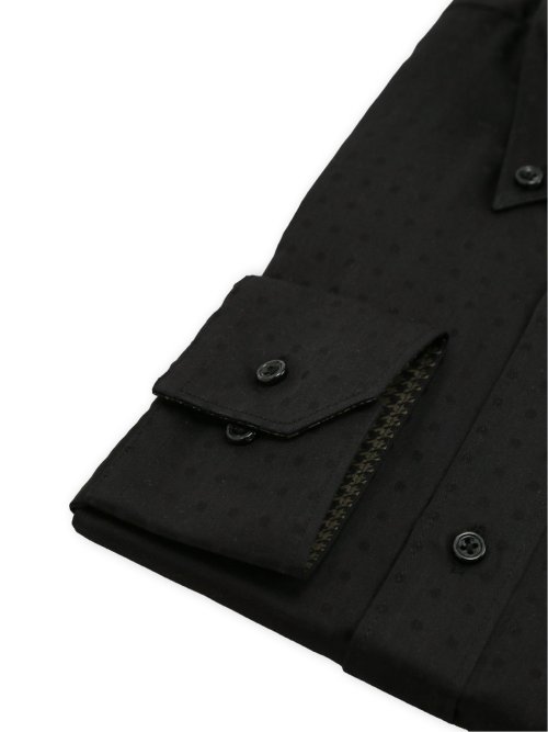 【大きいサイズ】ファットゥーラ/FATTURA 日本製 綿100% ボタンダウン長袖シャツ