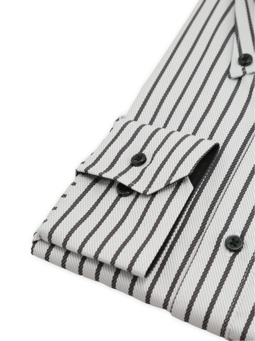 【大きいサイズ】ファットゥーラ/FATTURA 日本製 綿100% ボタンダウン長袖シャツ