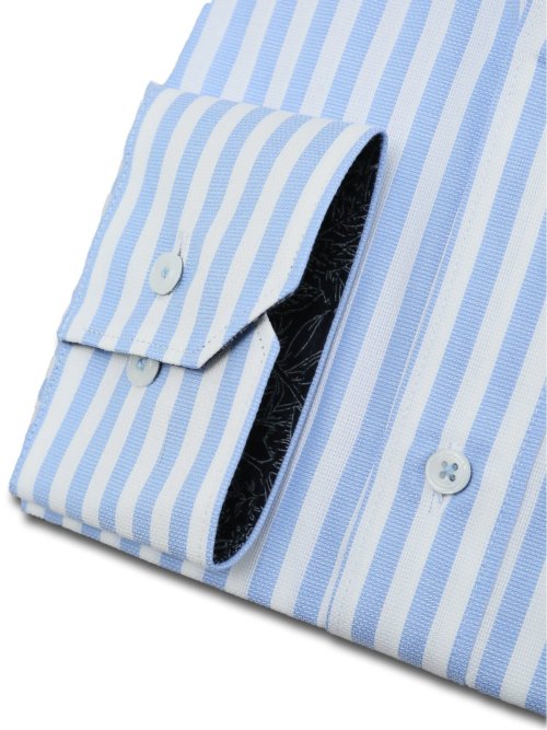 【大きいサイズ】ファットゥーラ/FATTURA 日本製 綿100% ボタンダウン長袖シャツ