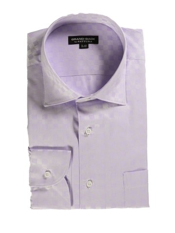【大きいサイズ】GB by FATTURA 綿100%日本製 セミワイドカラー長袖シャツ