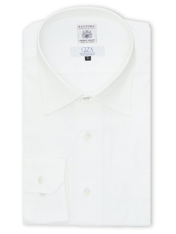 【大きいサイズ】ファットゥーラ/FATTURA 日本製 綿100% セミワイドカラー長袖シャツ