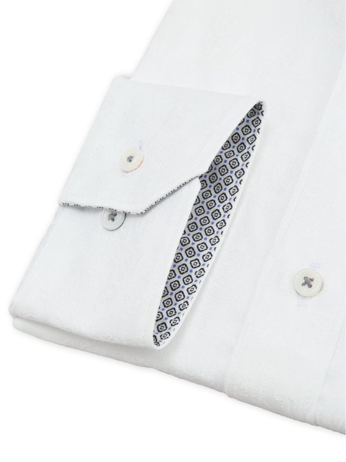 【大きいサイズ】ファットゥーラ/FATTURA 日本製 綿100% ボタンダウン長袖シャツ