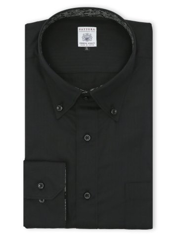 【大きいサイズ】ファットゥーラ/FATTURA 日本製 綿100% ボタンダウン長袖シャツ