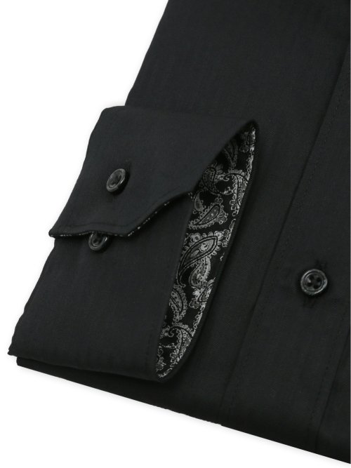 【大きいサイズ】ファットゥーラ/FATTURA 日本製 綿100% ボタンダウン長袖シャツ