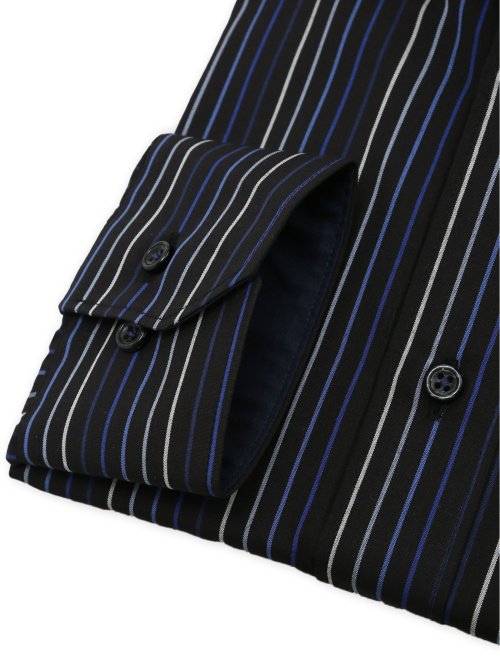 【大きいサイズ】ファットゥーラ/FATTURA 日本製 綿100% ボタンダウン長袖シャツ