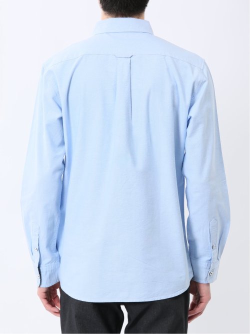 【WEB限定】綿オックス トリコテープ レギュラーカラー長袖シャツ