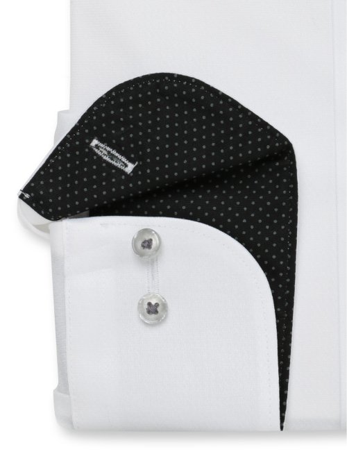 ノーアイロンストレッチ スタンダードフィット ワイドカラー長袖ニットシャツ