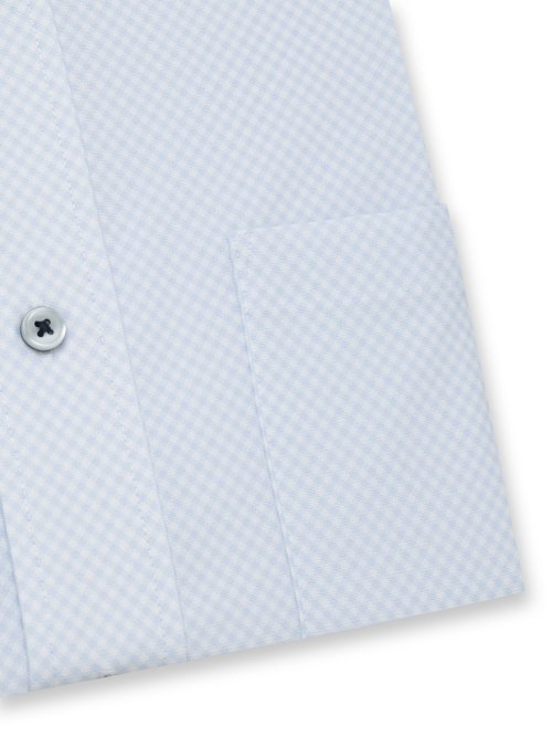 ノーアイロンストレッチ スタンダードフィット ワイドカラー長袖ニットシャツ