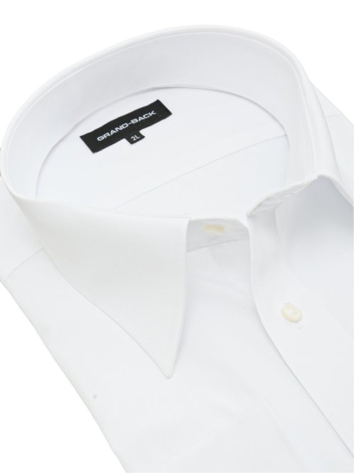 【大きいサイズ】グランバック/GRAND-BACK 形態安定 セミワイドカラー長袖シャツ
