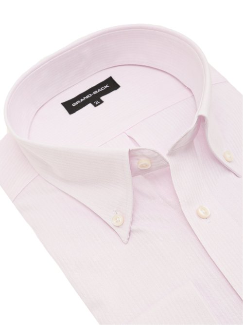 【大きいサイズ】グランバック/GRAND-BACK 形態安定 ボタンダウン長袖シャツ
