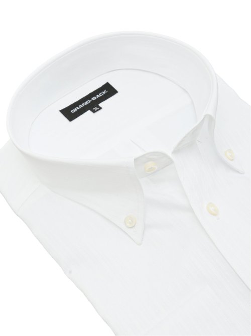 【大きいサイズ】グランバック/GRAND-BACK 綿100% 形態安定 ボタンダウン長袖シャツ