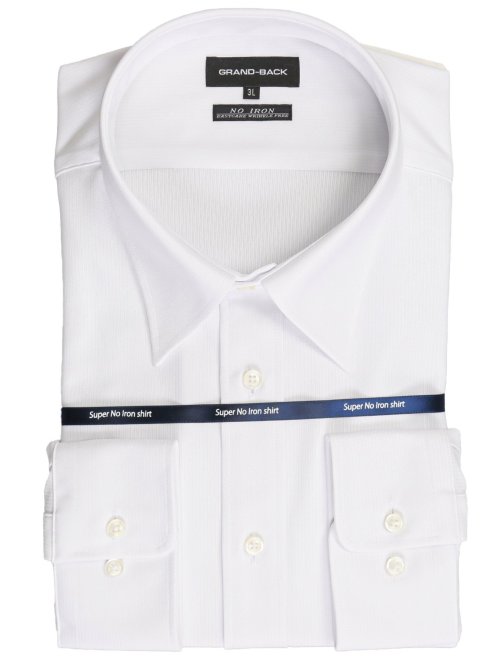 TAKA-Q 綿100 スタンダードフィット ワイドカラー長袖シャツ 