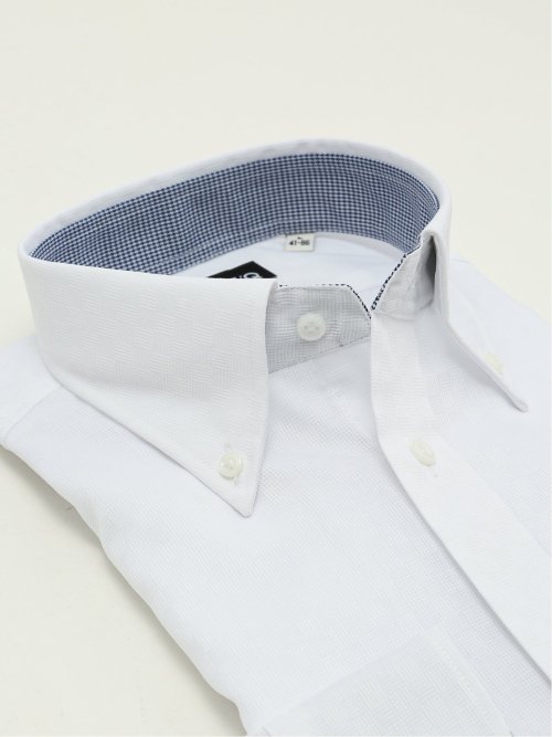 ワイシャツ メンズ 長袖 ノンアイロン ボタンダウン ビジネス ドレス 綿混 NEWスタンダードフィット