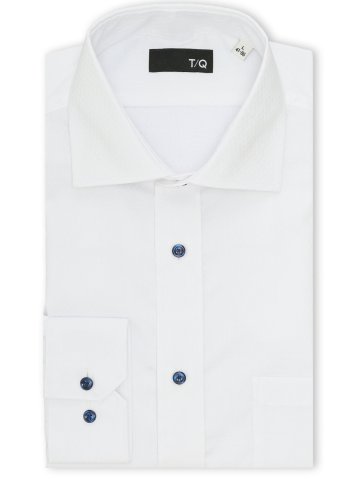 ノンアイロン NEWスタンダードフィット ワイドカラー長袖シャツ