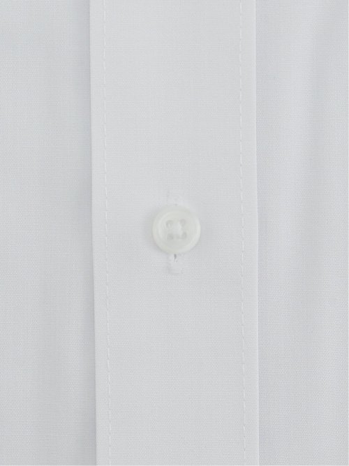 【白無地】形態安定 吸水速乾 スタンダードフィット レギュラーカラー長袖シャツ