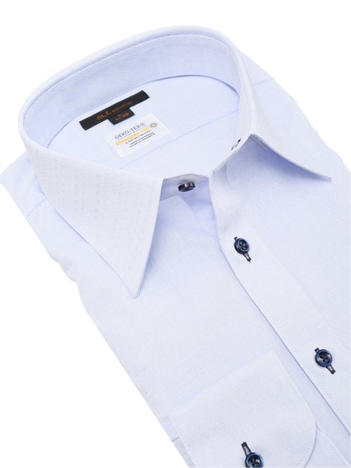 形態安定 吸水速乾 スタンダードフィット レギュラーカラー長袖シャツ