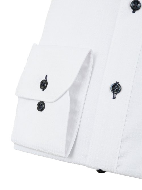 形態安定 吸水速乾 スタンダードフィット ボタンダウン長袖シャツ