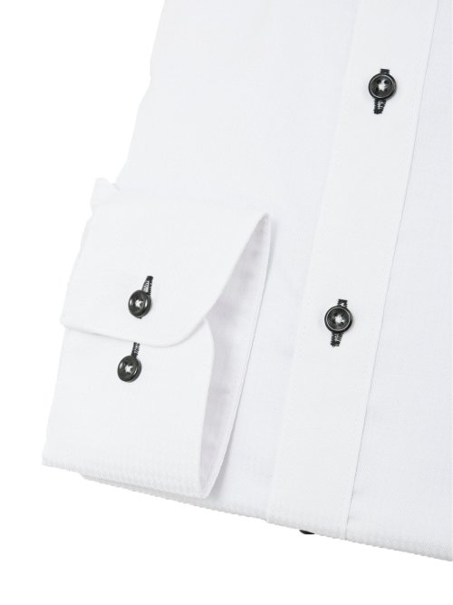 形態安定 吸水速乾 スタンダードフィット ワイドカラー長袖シャツ