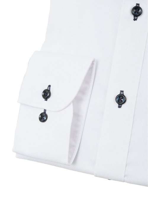 形態安定 吸水速乾 スタンダードフィット ボタンダウン長袖シャツ