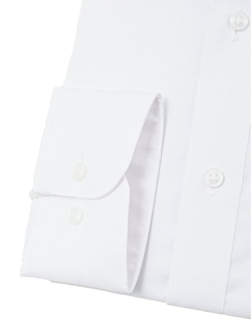 形態安定 吸水速乾 スタンダードフィット ワイドカラー長袖シャツ