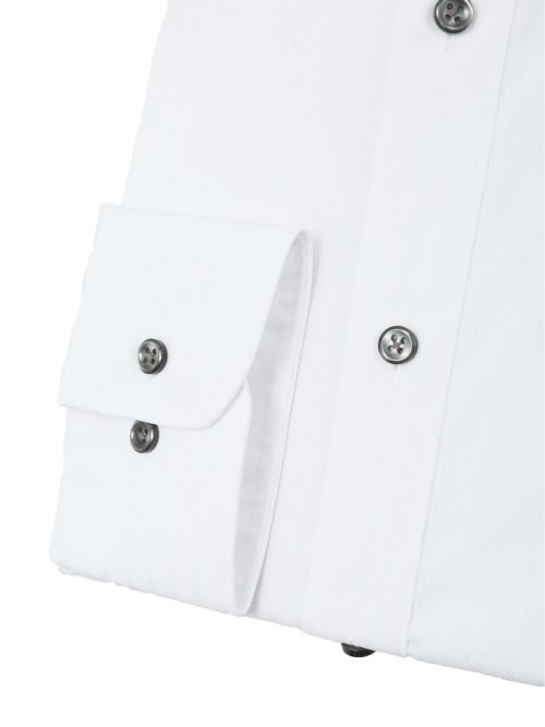 形態安定 吸水速乾 スタンダードフィット ボタンダウン長袖シャツ