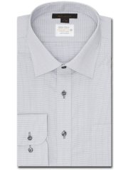 形態安定 吸水速乾 スタンダードフィット ワイドカラー長袖シャツ