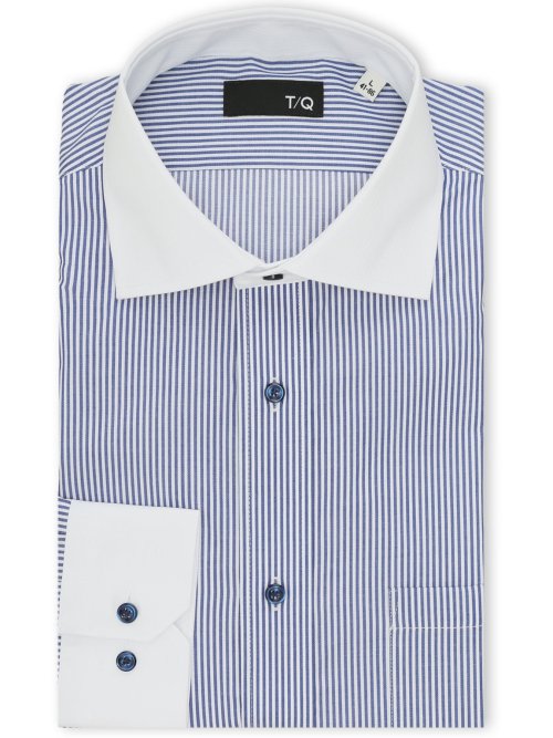 ノンアイロン NEWスタンダードフィット ワイドカラー長袖シャツ