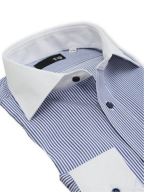 ノンアイロン NEWスタンダードフィット ワイドカラー長袖シャツ