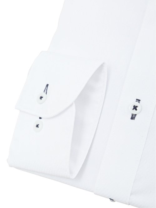 形態安定 吸水速乾 スタンダードフィット ボタンダウン長袖シャツ