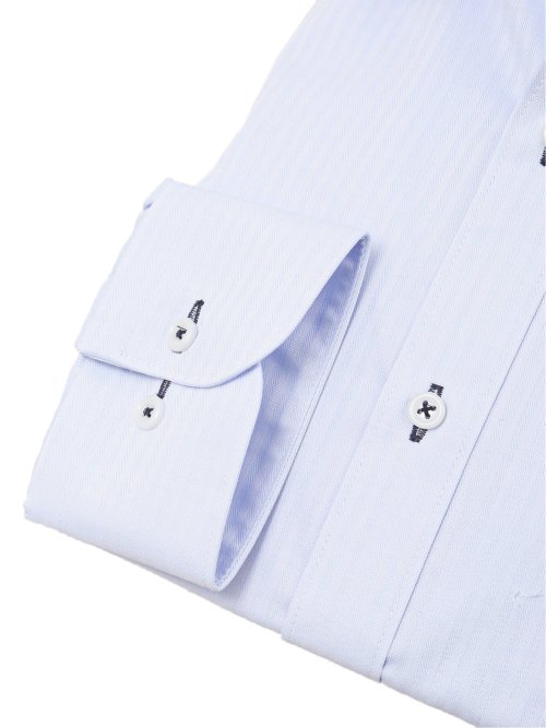 形態安定 吸水速乾 スタンダードフィット ワイドカラー長袖シャツ