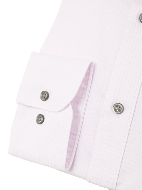 形態安定 吸水速乾 スタンダードフィット ボタンダウン長袖シャツ