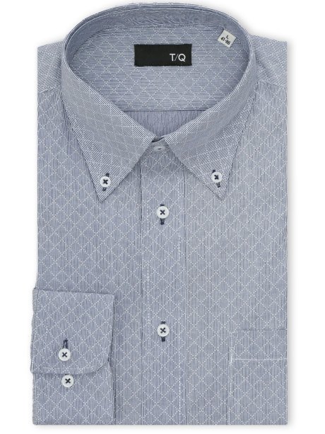 イージーアイロン NEWスタンダードフィット ボタンダウン長袖シャツ