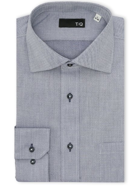 イージーアイロン NEWスタンダードフィット ワイドカラー長袖シャツ