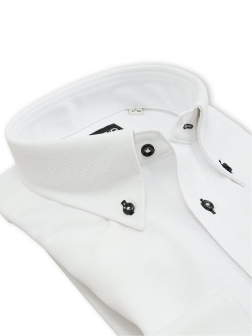 ノンアイロンストレッチ NEWスタンダードフィット ボタンダウン長袖ニットシャツ